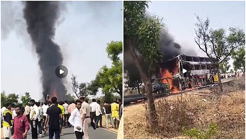 Vehicle burnt