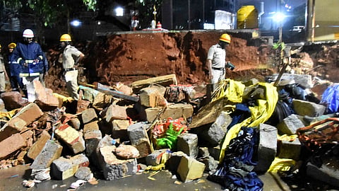 Bowring Hospital wall collapse