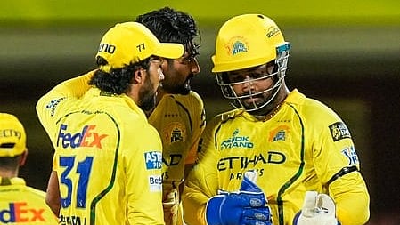 Sanju Samson with CSK Players