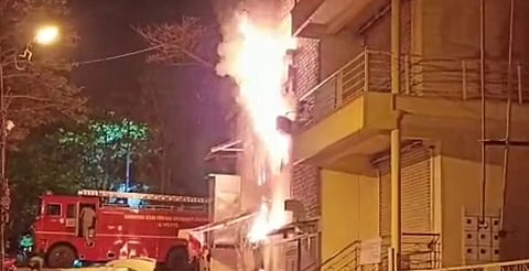 Fire at hotel 