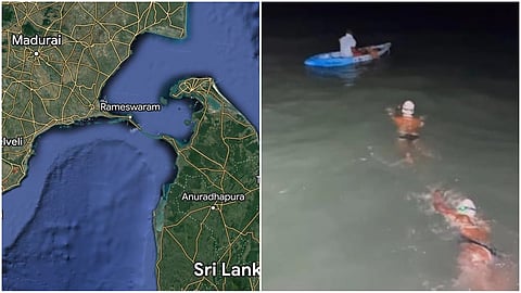Bengaluru Couple Swims From Sri Lanka to India