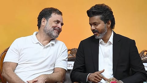 Rahul Gandhi with CM Vijay