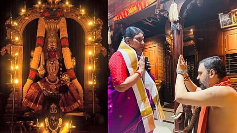 Durga Stalin visits Kollur Mookambika temple