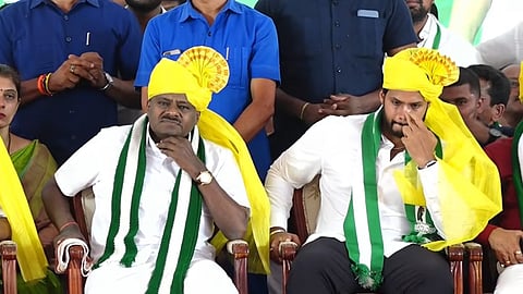 HDKumaraswamy and Nikhil Kumaraswamy