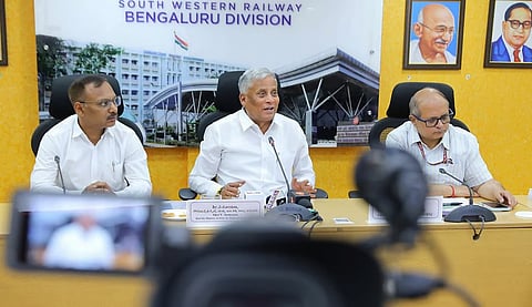 Union Minister of State for Railways V Somanna 