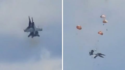 fighter jets collided mid-air during an air show in Idaho.