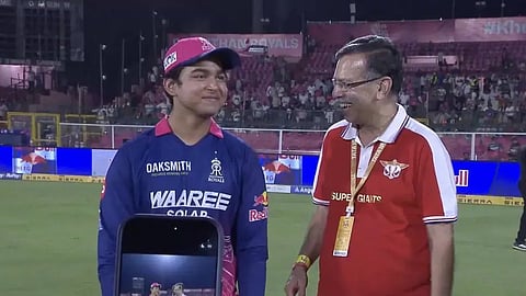 Vaibhav Sooryavanshi with Sanji Goenka