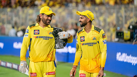 MS Dhoni and Ruturaj Gaikwad