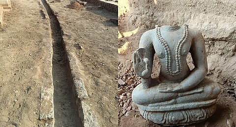 ASI unearths ancient drainage system in Hampi