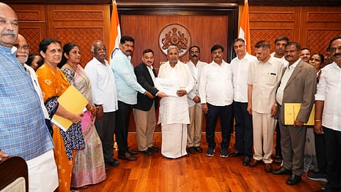BC Commission submits socio-economic survey report in CM Siddaramaiah's presence