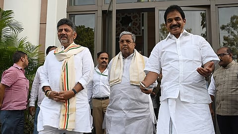 Siddaramaiah and DK Shivkumar in Delhi