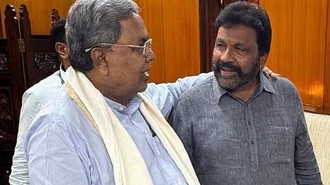 BC Patil with Siddaramaiah