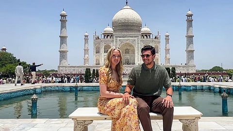 Donald Trump's daughter visits Taj Mahal