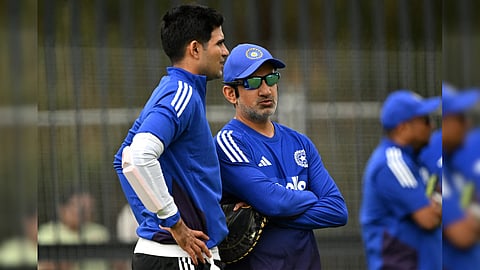 File photo of India captain Shubman Gill and Gautam Gambhir