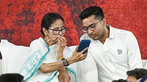 Mamata with Abhishek Banerjee 