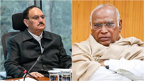 JP Nadda, Mallikarjun kharge