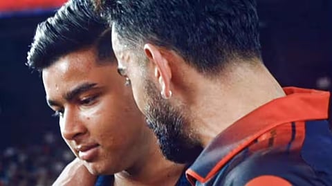 Vaibhav Sooryavanshi With Virat Kohli