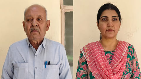 The accused are Shamshad Begum MM (R), an MBA graduate, and her father, MA Mansoor Ahmed (L).