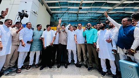 Madhya Pradesh Congress MLAs' at Bhopal Airport