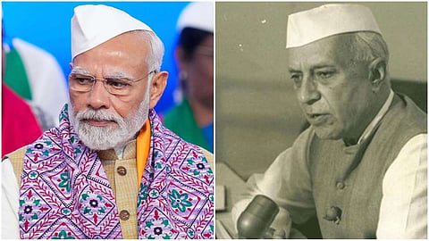 Narendra Modi and nehru
