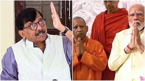 Sanjay Raut- Yogi Adityanath- Narendra Modi