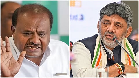HD Kumaraswamy and CM DK Shivakumar Casual Images