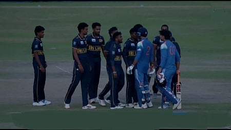 Vaibhav Sooryavanshi get into a verbal fight with Sri Lanka A players in Super Over drama in their clash in the