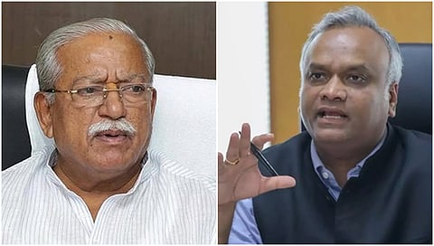 BJP MP Ramesh Jigajinagi and Priyank Kharge