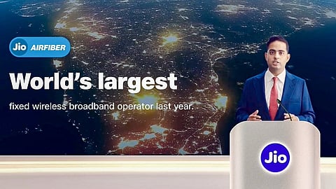 io Platforms Managing Director Akash Ambani addresses the 49th Annual General Meeting (post-IPO) of Reliance Industries Limited, in Mumbai, Maharashtra. 