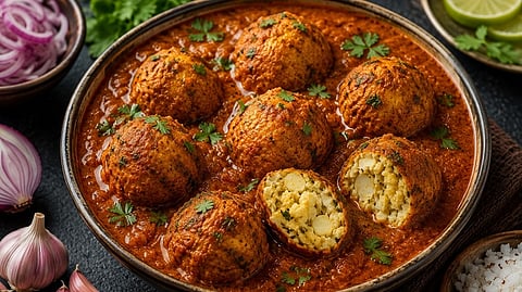 Egg Keema Ball Curry