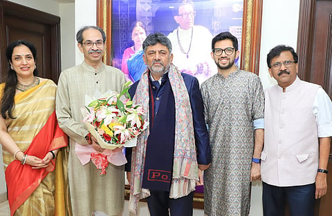 CM D K Shivakumar met Uddav Thackeray in Mumbai 