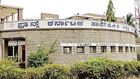 The France-Karnataka Hospital building at Halligudi village on Gadag-Koppal road.