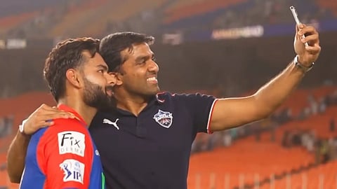 Rishabh Pant and DC co-owner Parth Jindal