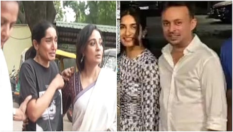 Actress Krishi Thapanda rushed to her friend Vaishakh funeral in Bengaluru