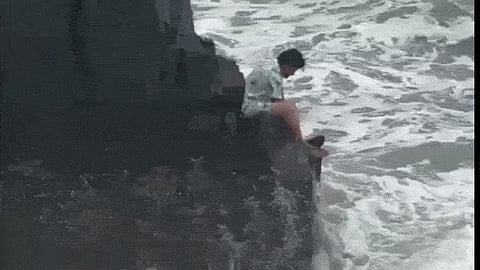 Karnataka tourist dies after being swept away by rough waves at Goa’s Baga Beach