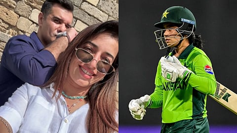 Aaliya Riaz with her husband - Fatima Sana