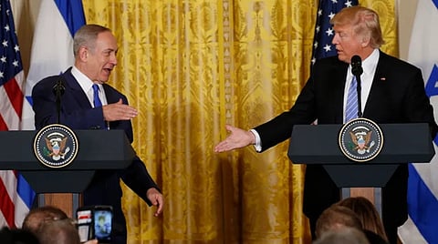 US President Donald Trump and Russian President Netanyahu