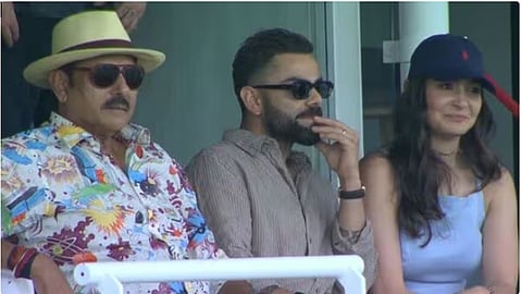 Virat Kohli, Shikhar Dhawan, Ravi Shastri