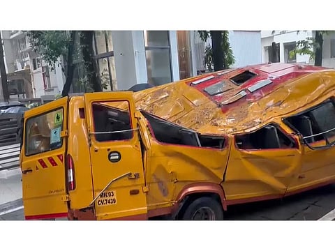 Mumbai rains: 11-year-old dies after tree falls on school bus in Chembur