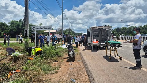 rescue team at accident site