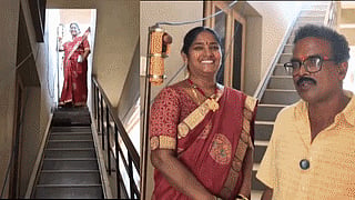 Andhra Pradesh mechanic builds homemade escalator to help wife climb stairs