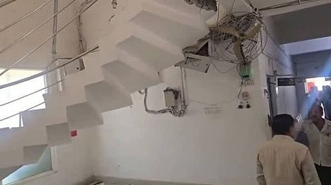 Ayodhya Development Authority’s own staircase collapsed
