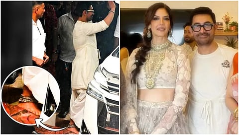 Superstar Aamir Khan kept it classic in a dhoti, then let his anklet do the talking