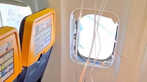 Passengers had woken up to a sound like that of a tyre bursting and screams