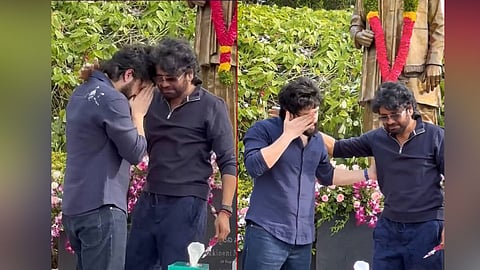 Emotional Akhil Akkineni seeks Nagarjunas blessings