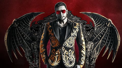 Darshan in a poster for The Devil
