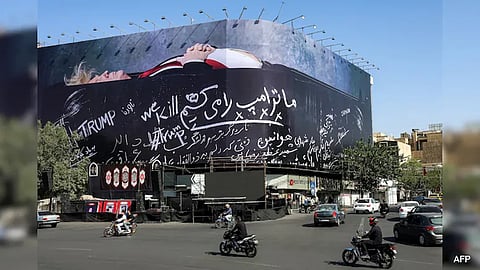 "We Will Kill Donald Trump": Iran's New Billboard Puts US President In A Coffin