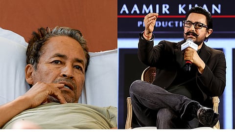 Sonam Wangchuk and Aamir Khan