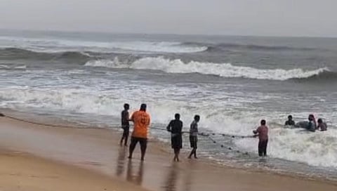 Narrow escape for 6 fishermen as fishing boat capsizes near Surathkal