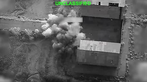 This screen grab made on July 15, 2026, from a handout video released by US Central Command.